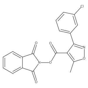 1,3-dioxo-2,3-dihydro-1H-isoindol-2-yl 3-(3-chlorophenyl)-5-methyl-1,2-oxazole-4-carboxylate Structure