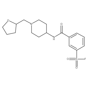 3-({1-[(Oxolan-2-yl)methyl]piperidin-4-yl}carbamoyl)benzene-1-sulfonyl fluoride Structure