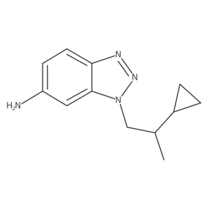 1-(2-cyclopropylpropyl)-1H-1,2,3-benzotriazol-6-amine Structure