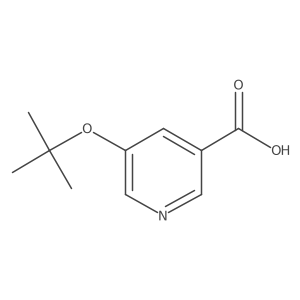 5-[(2-Methylpropan-2-yl)oxy]pyridine-3-carboxylic acid结构式
