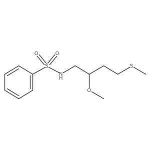 N-[2-methoxy-4-(methylsulfanyl)butyl]benzenesulfonamide结构式