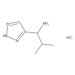 2-Methyl-1-(2H-triazol-4-yl)propan-1-amine;hydrochloride Structure