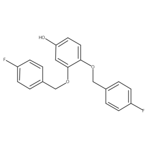 3,4-Bis[(4-fluorophenyl)methoxy]phenol结构式