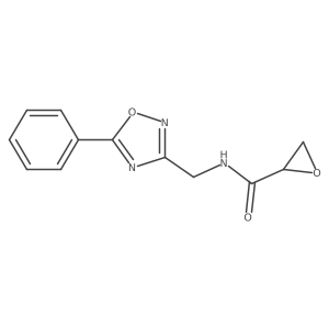 N-[(5-Phenyl-1,2,4-oxadiazol-3-yl)methyl]oxirane-2-carboxamide结构式