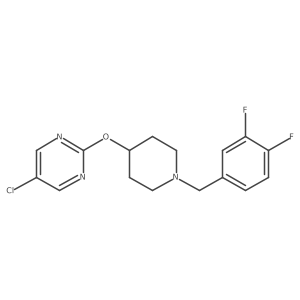 5-Chloro-2-({1-[(3,4-difluorophenyl)methyl]piperidin-4-yl}oxy)pyrimidine结构式