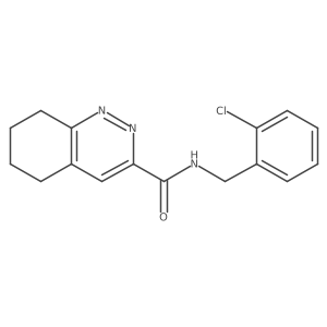 N-[(2-Chlorophenyl)methyl]-5,6,7,8-tetrahydrocinnoline-3-carboxamide Structure