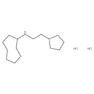 N-(2-Pyrrolidin-1-ylethyl)cyclooctanamine;dihydrochloride结构式