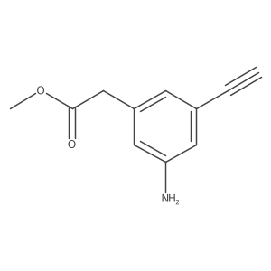 Methyl 2-(3-amino-5-ethynylphenyl)acetate Structure