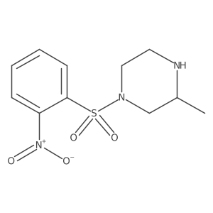 (3R)-3-methyl-1-(2-nitrobenzenesulfonyl)piperazine结构式