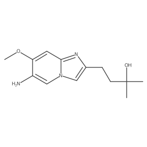 4-(6-Amino-7-methoxyimidazo[1,2-a]pyridin-2-yl)-2-methylbutan-2-ol结构式