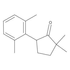 2,2-Dimethyl-5-(2,6-dimethylphenyl)cyclopentanone Structure
