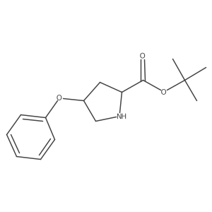 tert-butyl (2S,4S)-4-phenoxypyrrolidine-2-carboxylate结构式