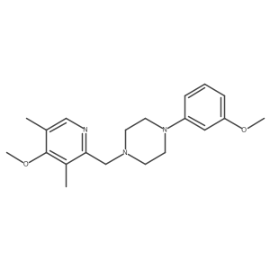 1-[(4-Methoxy-3,5-dimethylpyridin-2-yl)methyl]-4-(3-methoxyphenyl)piperazine Structure