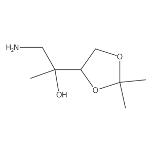 1-Amino-2-(2,2-dimethyl-1,3-dioxolan-4-yl)propan-2-ol结构式