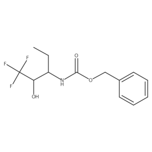 benzyl N-(1,1,1-trifluoro-2-hydroxypentan-3-yl)carbamate Structure