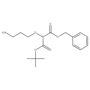 benzyl N-(3-aminopropoxy)-N-[(tert-butoxy)carbonyl]carbamate Structure