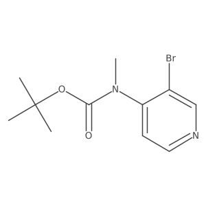 tert-butyl N-(3-bromopyridin-4-yl)-N-methylcarbamate Structure
