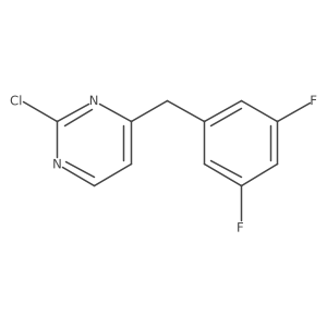 2-Chloro-4-[(3,5-difluorophenyl)methyl]pyrimidine Structure