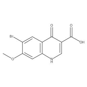 6-Bromo-4-hydroxy-7-methoxyquinoline-3-carboxylic acid Structure