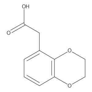 1,4-Benzodioxin-5-acetic acid, 2,3-dihydro- Structure