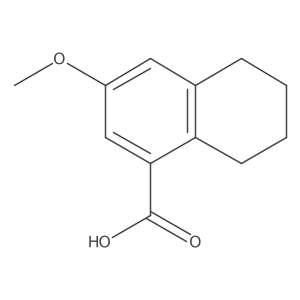 3-Methoxy-5,6,7,8-tetrahydro-1-naphthalenecarboxylic acid结构式