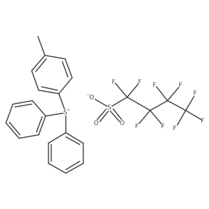 4-Methylphenyldiphenylsulfonium perfluorobutanesulfonate结构式