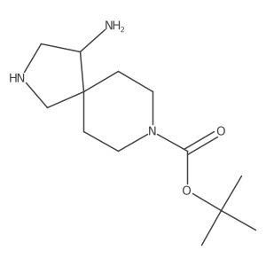 tert-butyl (4R)-4-amino-2,8-diazaspiro[4.5]decane-8-carboxylate Structure