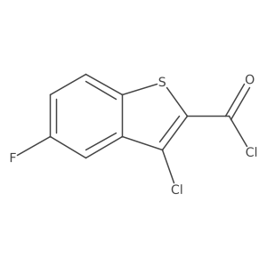 3-Chloro-5-fluorobenzo[b]thiophene-2-carbonyl chloride结构式