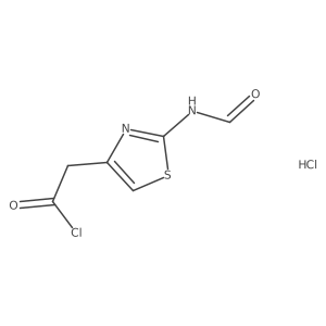 2-(Formylamino)-4-thiazoleacetyl Chloride Hydrochloride结构式
