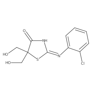 2-(2-Chloro-phenylamino)-5,5-bis-hydroxymethyl-thiazol-4-one Structure