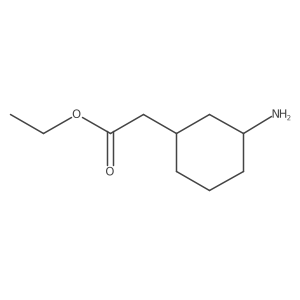 rac-ethyl 2-[(1R,3S)-3-aminocyclohexyl]acetate Structure