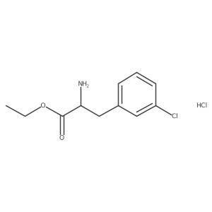 Ethyl 2-amino-3-(3-chlorophenyl)propanoate Hydrochloride Structure