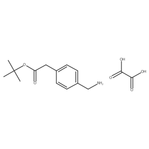4-Tert-butoxycarbonylmethyl-benzylamine oxalate结构式