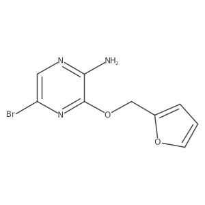 5-Bromo-3-(furan-2-ylmethoxy)pyrazin-2-amine Structure