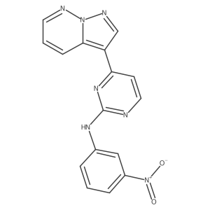 N-(3-nitrophenyl)-4-(pyrazolo[1,5-b]pyridazin-3-yl)pyrimidin-2-amine Structure