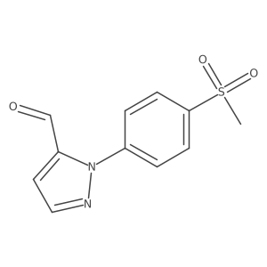 2-(4-methanesulfonyl-phenyl)-2H-pyrazole-3-carbaldehyde结构式