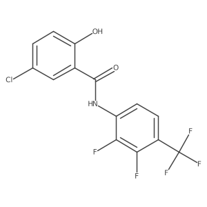 Benzamide,5-chloro-n-[2,3-difluoro-4-(trifluoromethyl)phenyl]-2-hydroxy- Structure