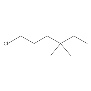 1-Chloro-4,4-dimethylhexane结构式