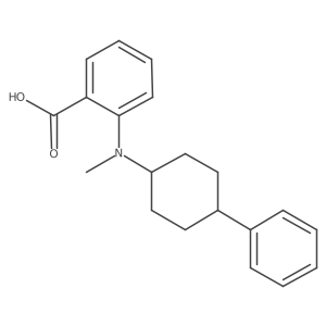 2-[Methyl(4-phenylcyclohexyl)amino]benzoic acid结构式