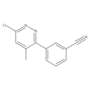 6-(m-Cyanophenyl)-5-methyl-3-chloropyridazine结构式