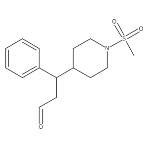 3-(1-Methanesulphonylpiperidin-4-yl)-3-phenylpropionaldehyde结构式