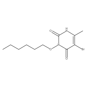 5-bromo-3-hexoxy-6-methyl-1H-pyrimidine-2,4-dione结构式