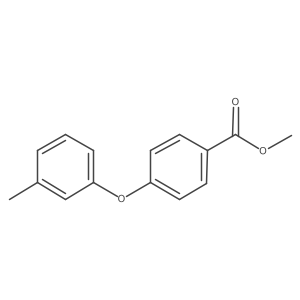 Benzoic acid, 4-(3-methylphenoxy)-, methyl ester Structure