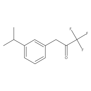 1,1,1-Trifluoro-3-[3-(propan-2-yl)phenyl]propan-2-one Structure