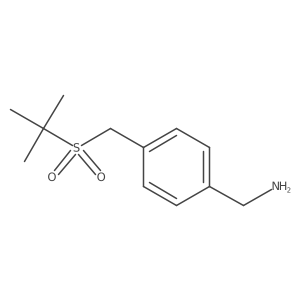 4-(2-Methyl-propane-2-sulfonylmethyl)-benzylamine结构式