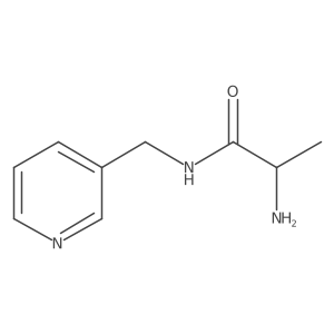 Propanamide, 2-amino-N-(3-pyridinylmethyl)-, (2R)- Structure