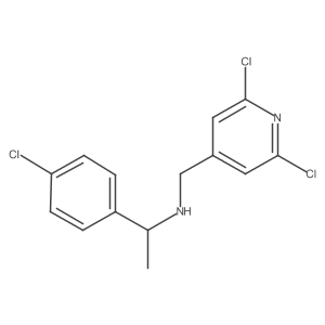 [1-(4-Chlorophenyl)ethyl][(2,6-dichloropyridin-4-yl)methyl]amine Structure