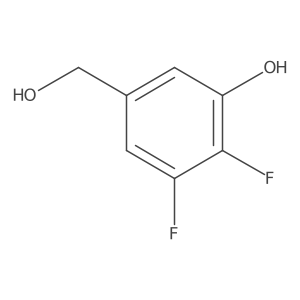 2,3-Difluoro-5-(hydroxymethyl)phenol Structure