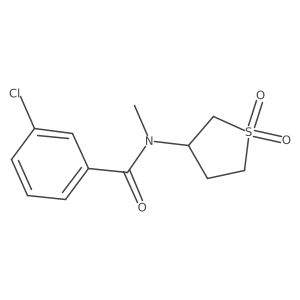 3-chloro-N-(1,1-dioxidotetrahydrothiophen-3-yl)-N-methylbenzamide Structure