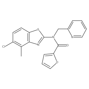 N-(5-chloro-4-methylbenzo[d]thiazol-2-yl)-N-(pyridin-2-ylmethyl)furan-2-carboxamide Structure